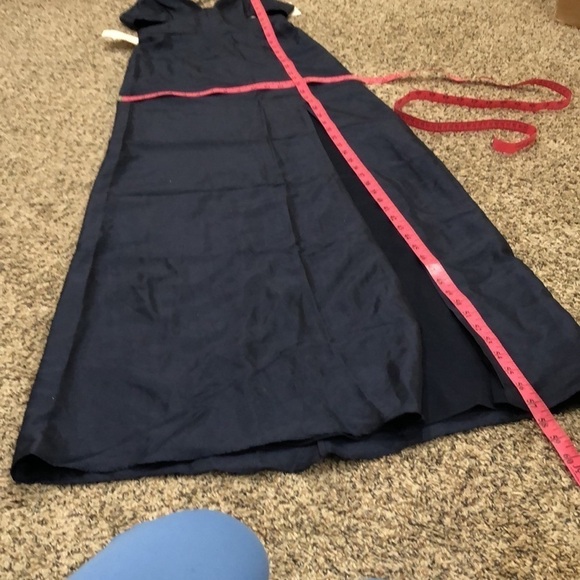 NWT Fame And Partners Maxi Dress Size 2 Navy Blue Cutout Caged Back Formal Gown - Picture 11 of 11